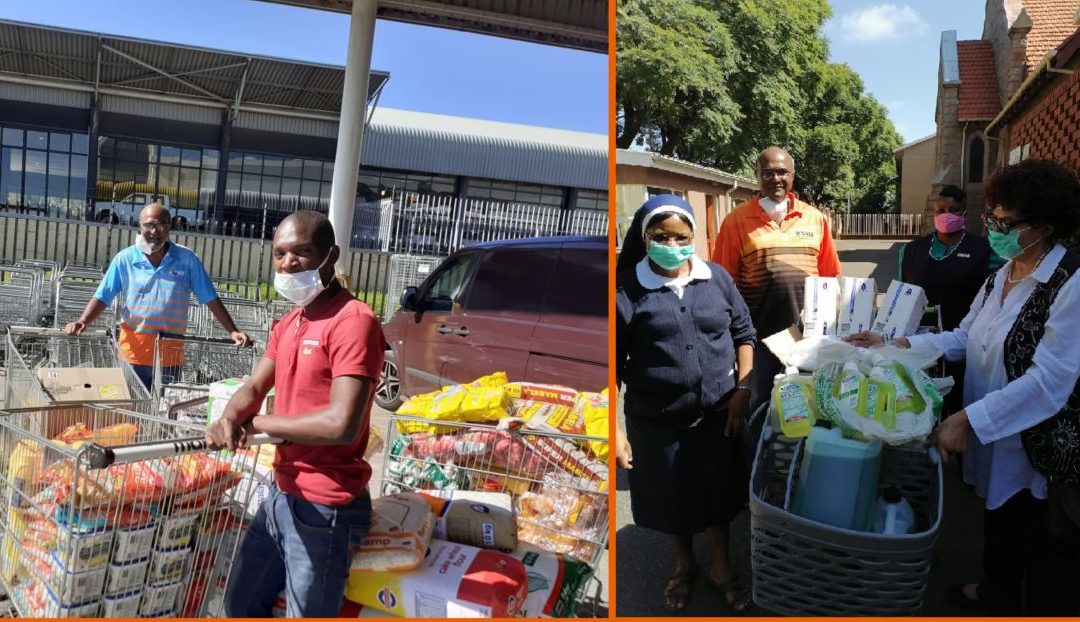 Team WSB supports the residents of Nazareth House and Mother Teresa’s in JHB in trying times May 2020