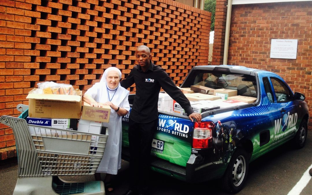Nazareth Home receives supplies from World Sports Betting Feb 2016
