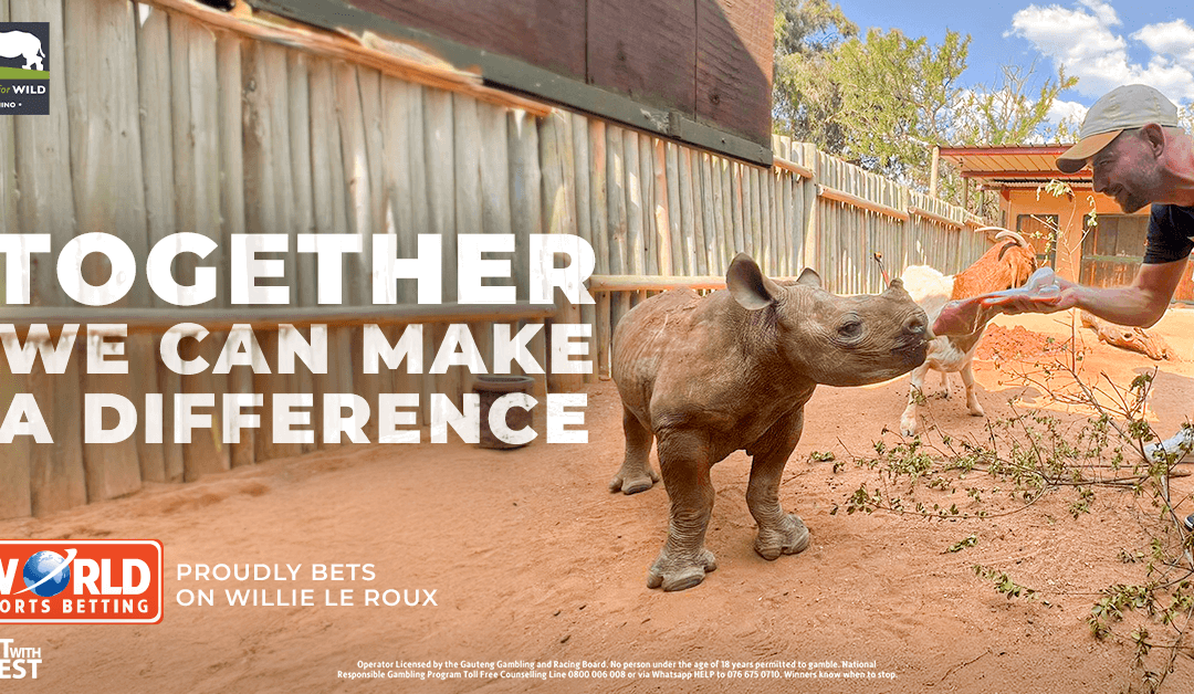 World Sports Betting & Willie Le Roux Join Forces for Rhino Conservation